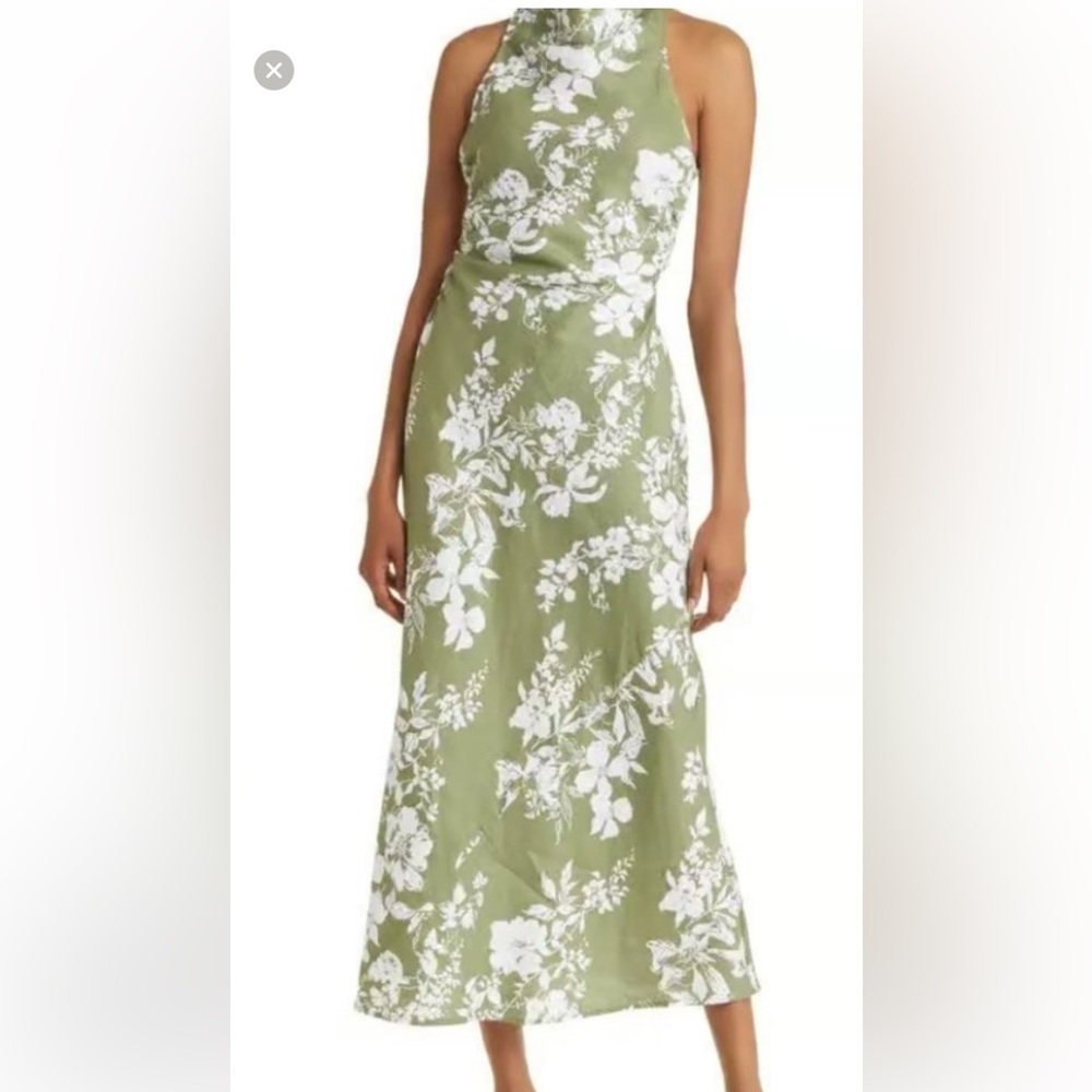 Floral Green Skirt
